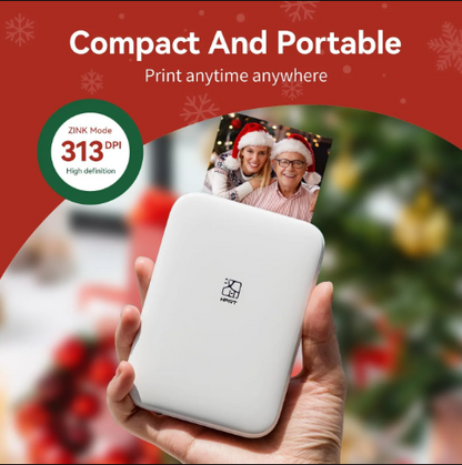 Portable Mini Wireless Pocket Photo Printer 2x3 Inch