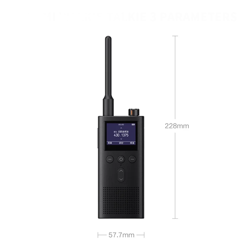 Walkie Talkie with Color Screen 5W Power 6km Range