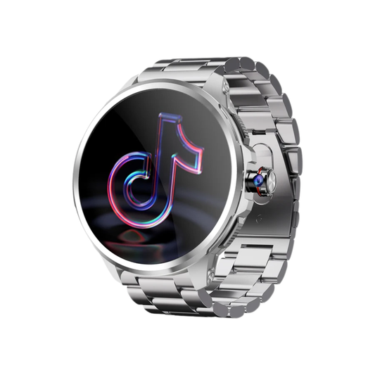5G Smartwatch Steel Silver 2100mAh Battery GPS & WiFi