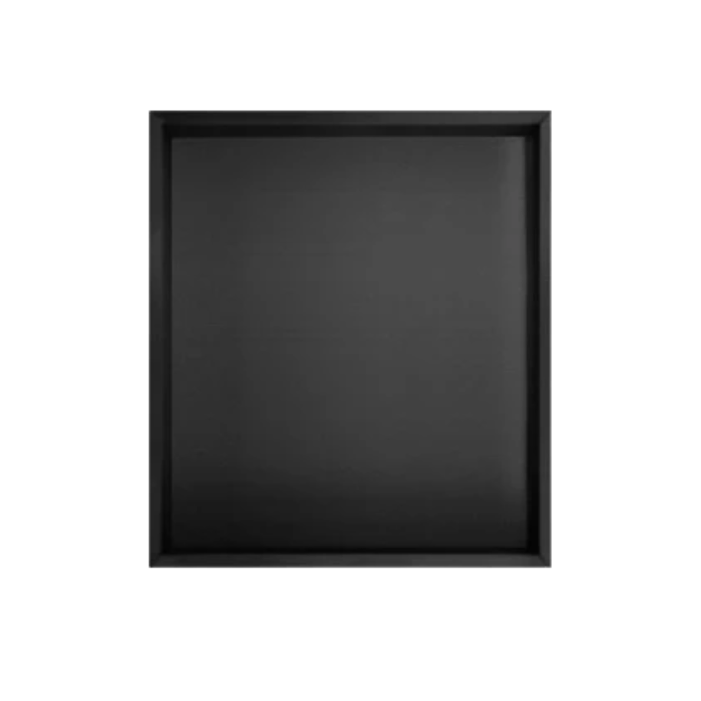 Black 1 Layer Stainless Steel Recessed Bathroom Shelf