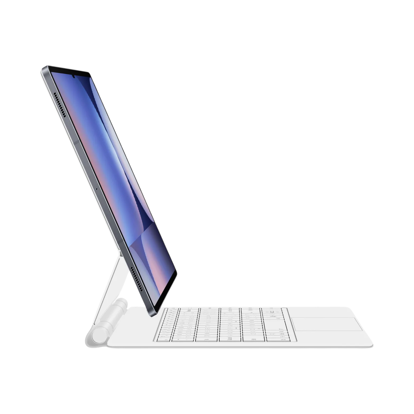 White Tablet Keyboard Case with Touchpad and Backlight