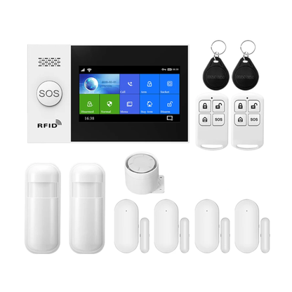Home Security Alarm Kit with Smart Touchscreen and 4G WiFi