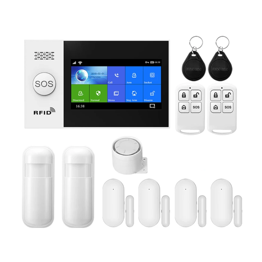 Home Security Alarm Kit with Smart Touchscreen and 4G WiFi