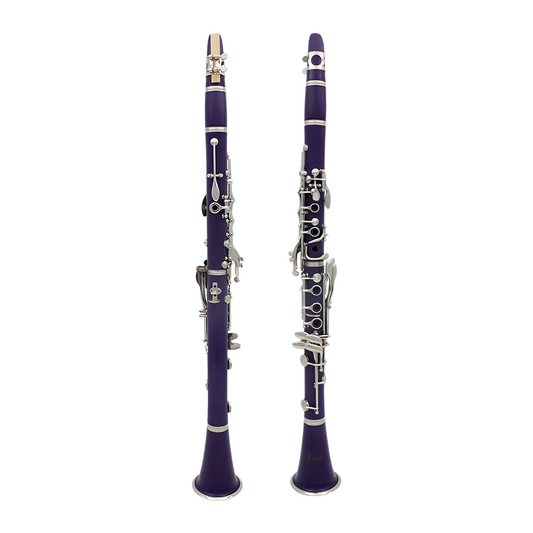 Purple Bb Clarinet 17 Key Woodwind Instrument with Case
