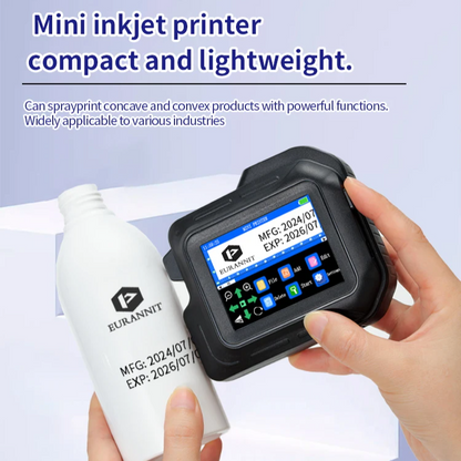 Portable Mini Inkjet Printer 2.8 Inch Touchscreen for Labels