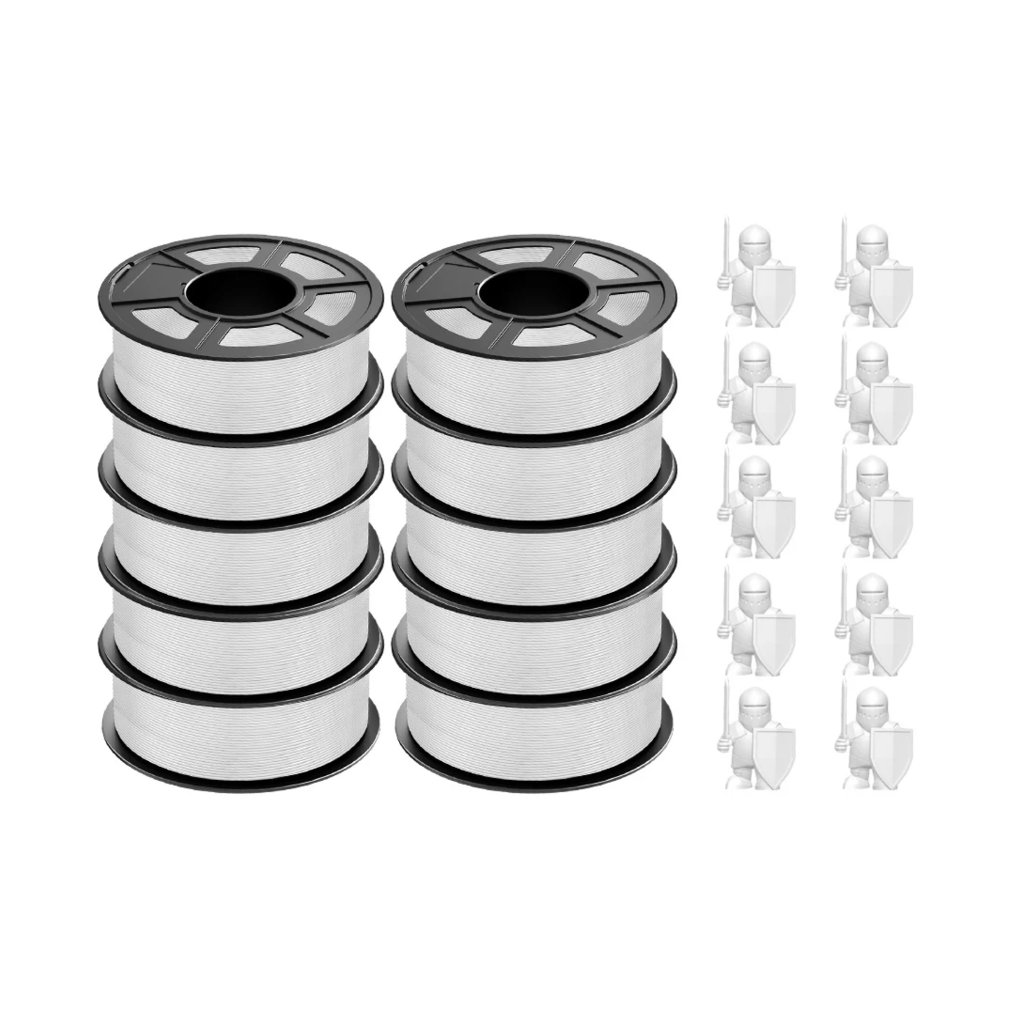 11KG White Durable PETG Filament for 3D Printers