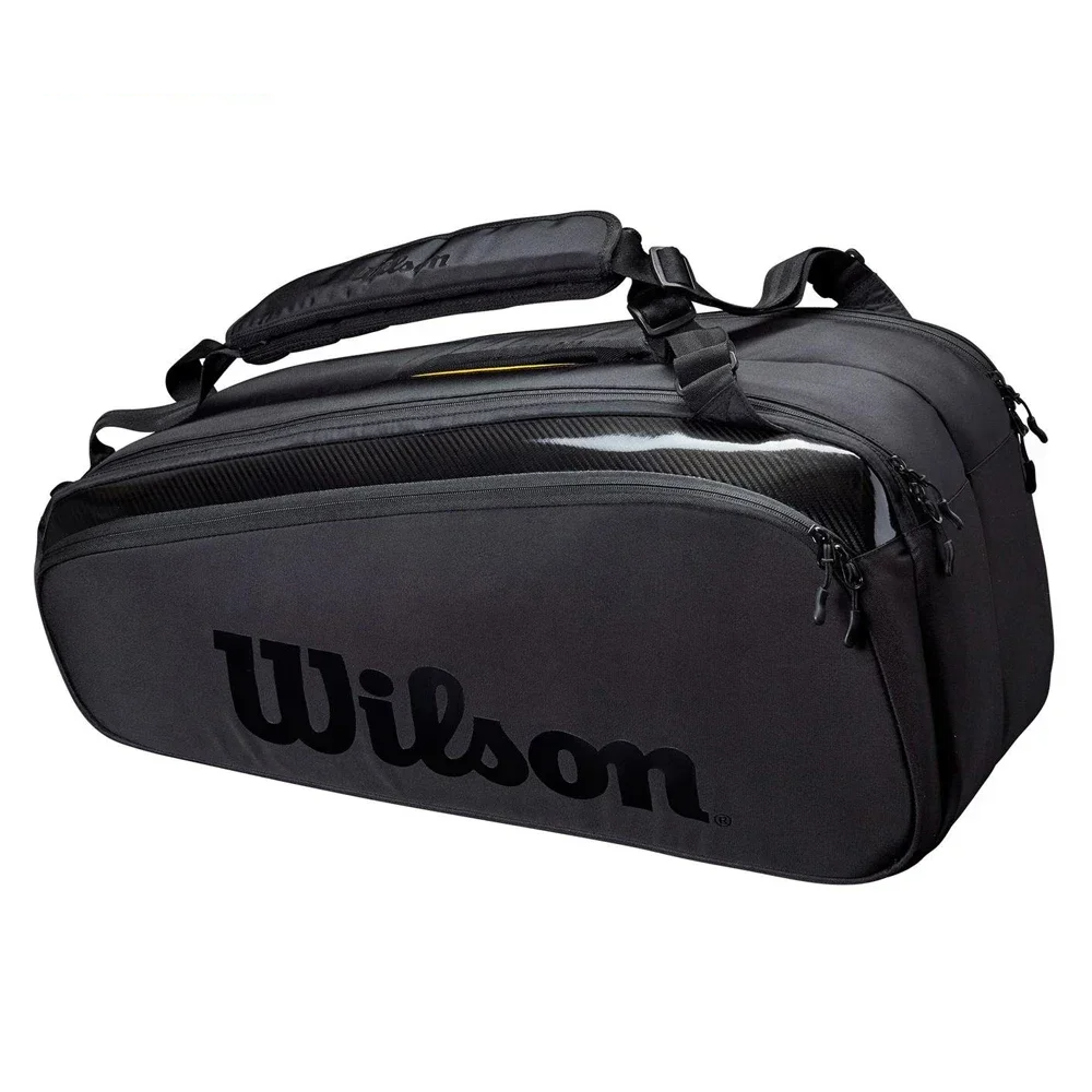 Wilson Super Tour Pro 9-Racket Racquet Backpack Black