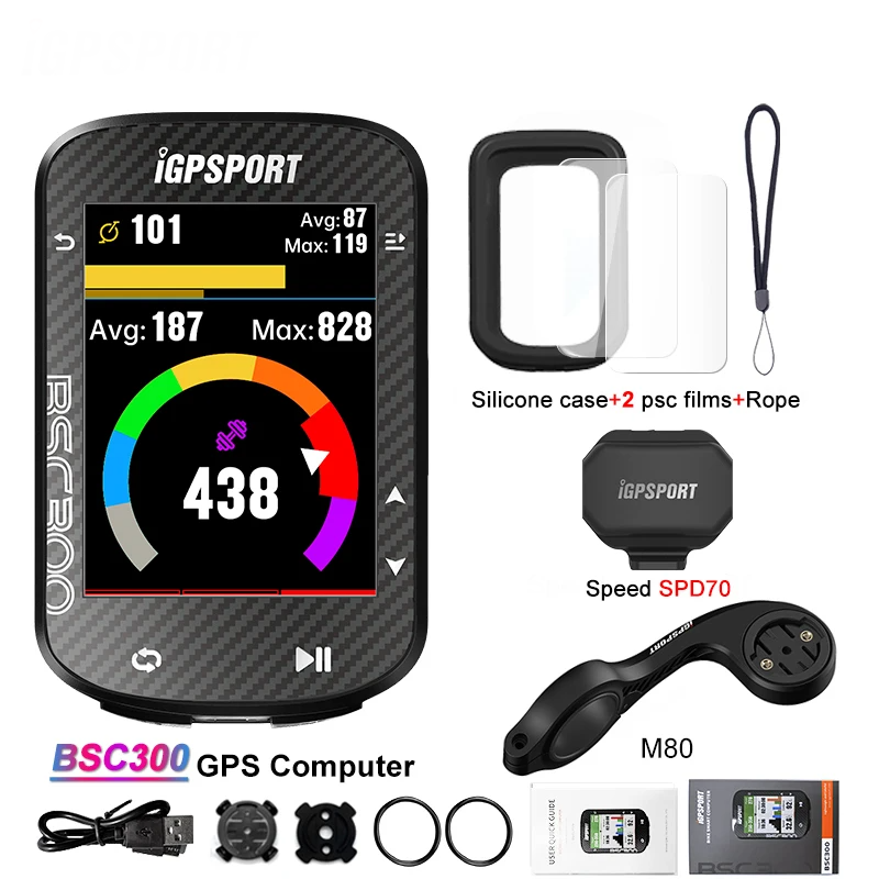 Smart GPS Bike Computer with Speed Sensor and Bluetooth Tracking