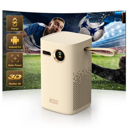 Portable 1080p Smart DLP Projector 400 ANSI WiFi Bluetooth