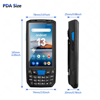 Handheld 1D Laser Scanner Terminal WiFi 4G