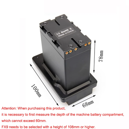 V-Mount Battery Plate to BP-U Dummy Adapter