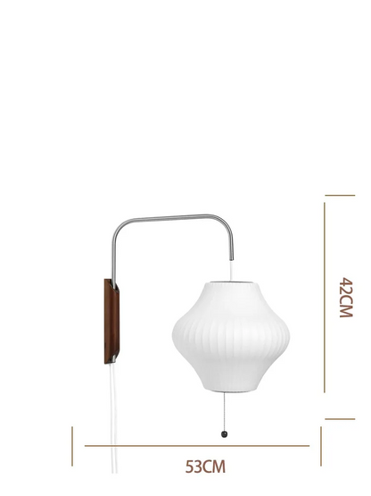 Soft Atmosphere LED Wall Lamp with Silk Shade