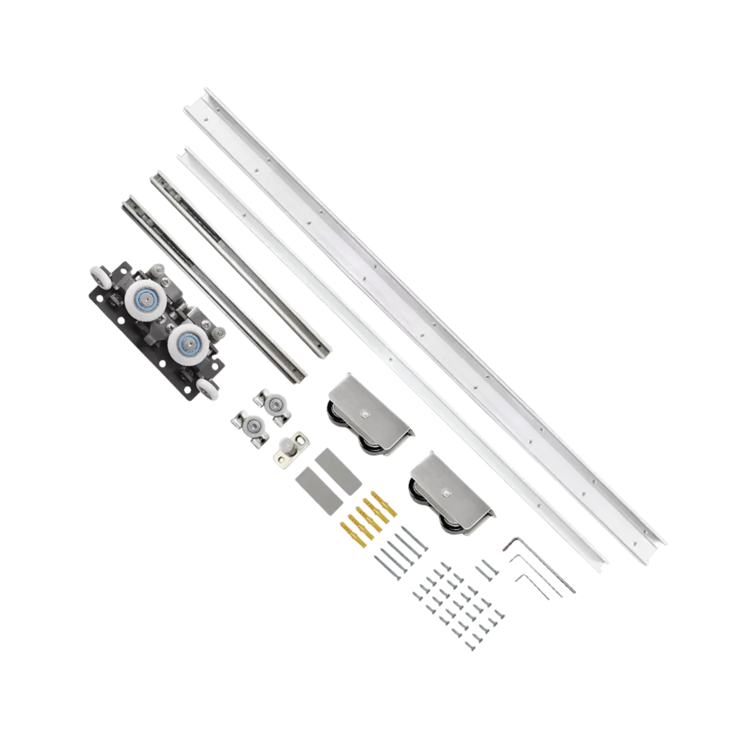 1.5m Hidden Sliding Door Track Kit Heavy Duty 80kg