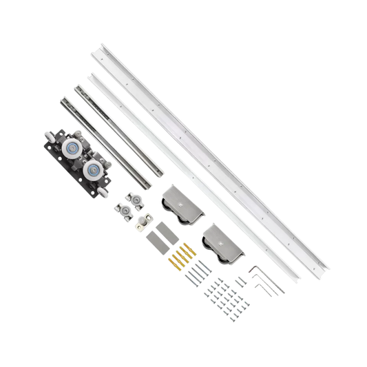 1.5m Hidden Sliding Door Track Kit Heavy Duty 80kg