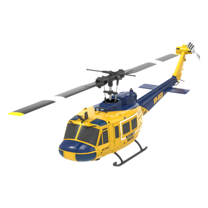 Yellow Brushless RC Helicopter with 6-Axis Gyro and Optical Flow