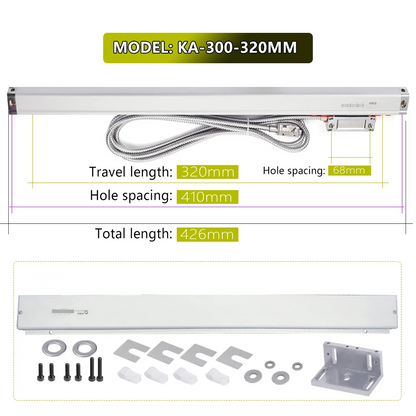 320mm TTL Optical Grating Ruler for Milling Machines
