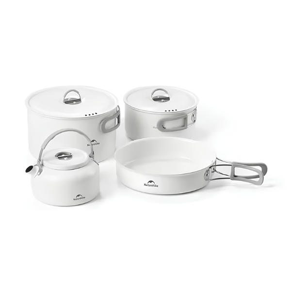 Portable Non-Stick Camping Cookware Set 4-7 Person