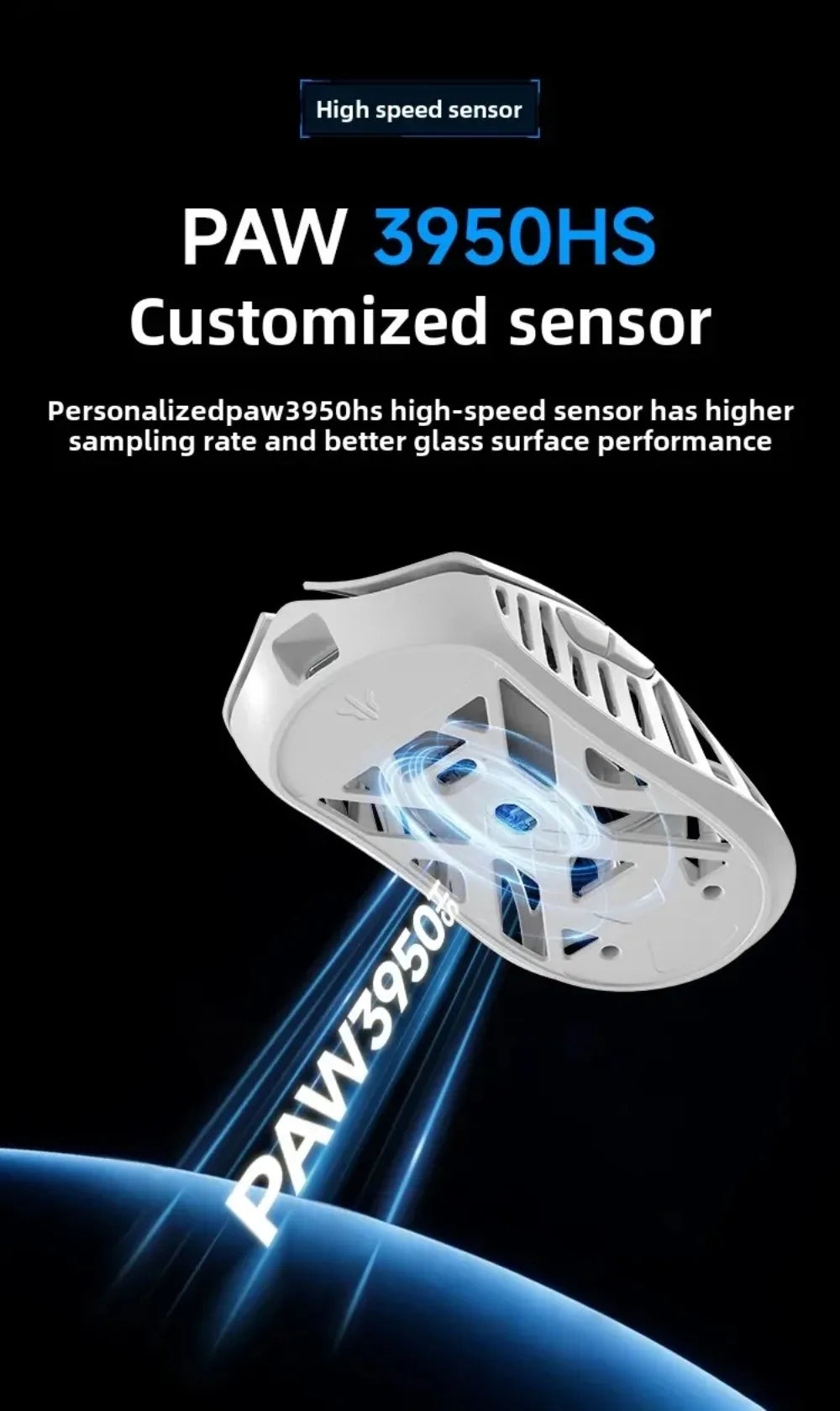 Ultra Light 39 g White Wireless Gaming Mouse White