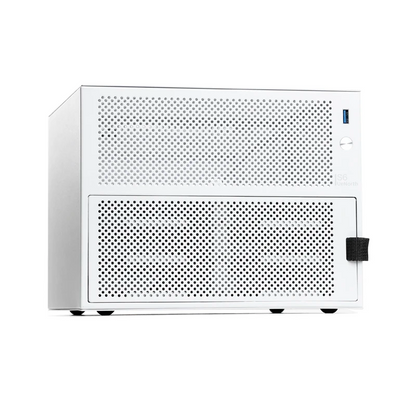White 6-Slot NAS Chassis ITX DIY Storage Case