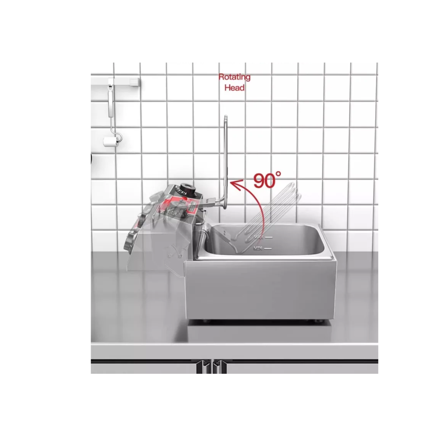 22.5L Electric Deep Fryer Double Tank Commercial Fryer