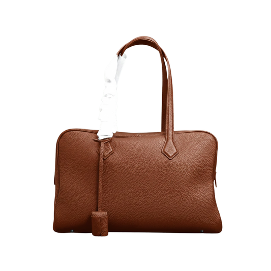 Leather Bowling Bag Large Capacity Tote Glossy 29cm