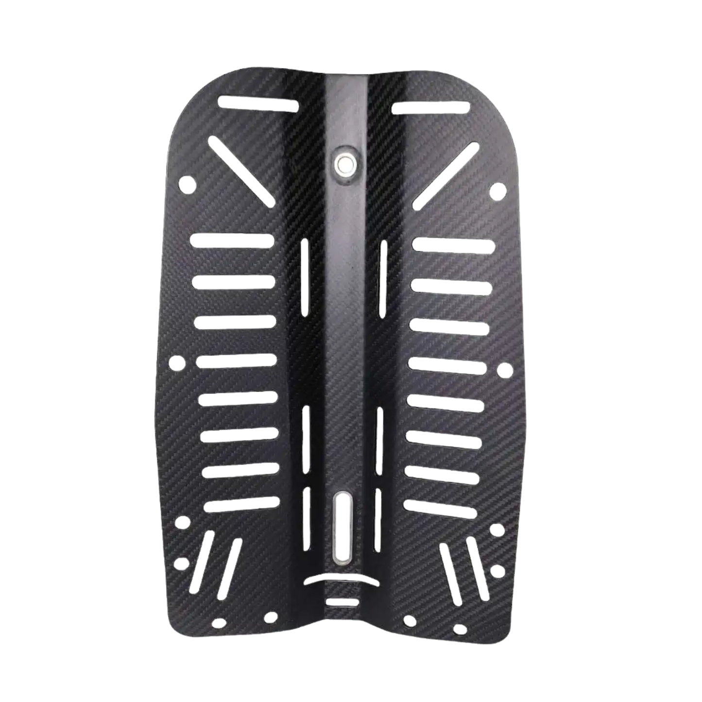 Compact Carbon Fiber Dive Backplate for Cave Divers