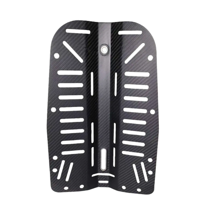 Compact Carbon Fiber Dive Backplate for Cave Divers