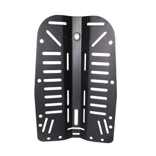 Compact Carbon Fiber Dive Backplate for Cave Divers