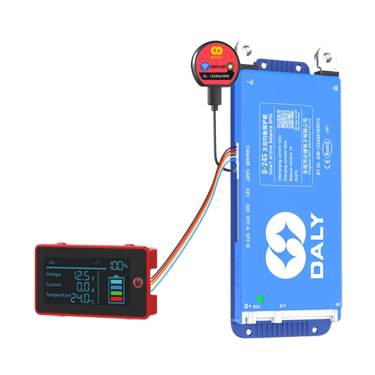 100A 8-24S Battery Management System with 3LCD