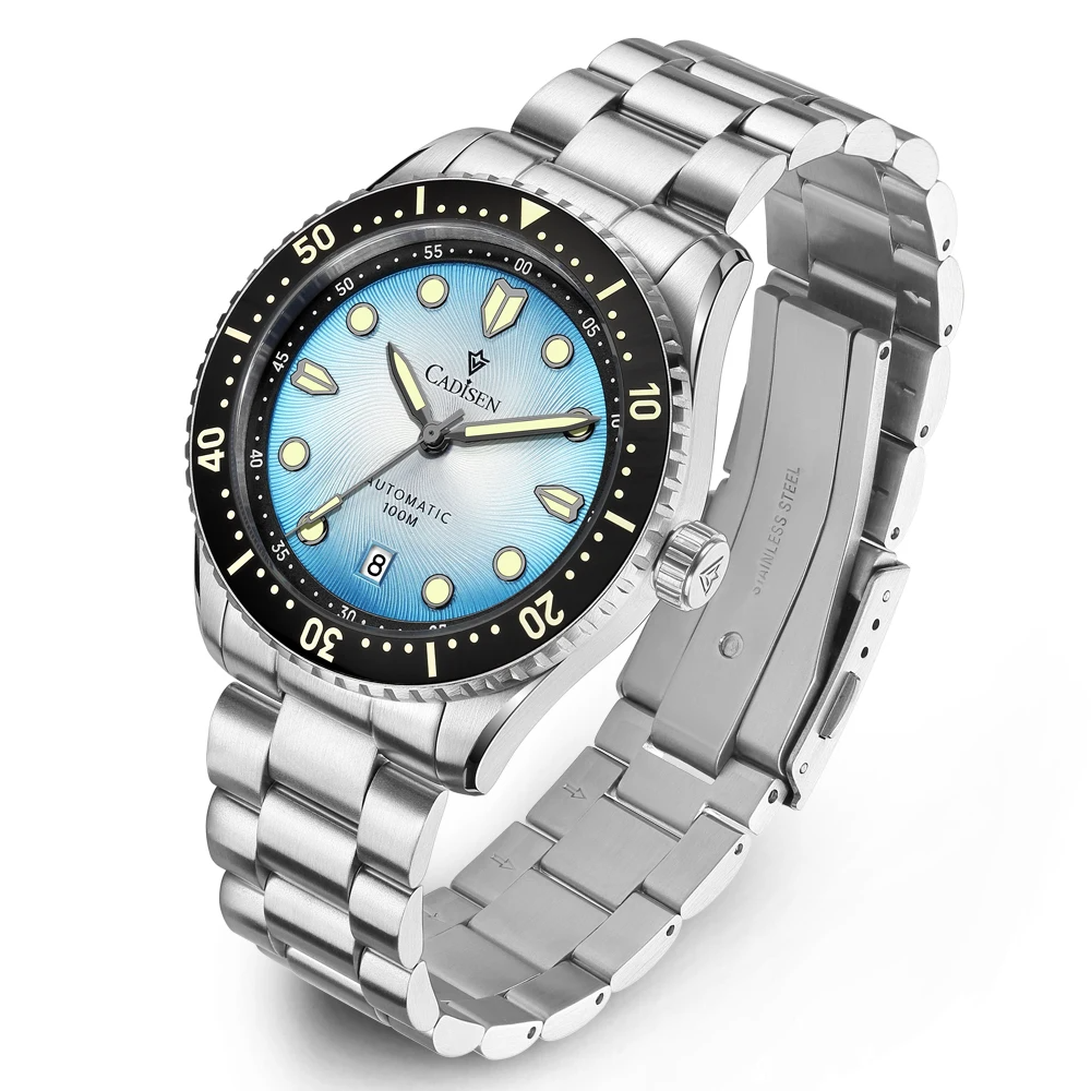 Automatic Mechanical Watch Sapphire Glass Waterproof White