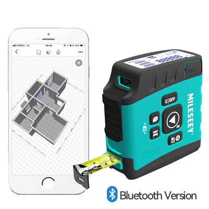 Laser Distance Meter Bluetooth 40m Rechargeable Digital Display