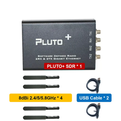 Wideband 2T2R Radio Transceiver PLUTO+ SDR