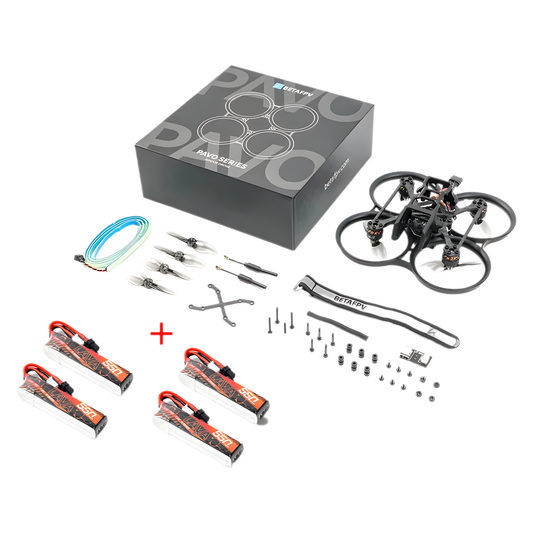 Extended Flight Brushless FPV Whoop Drone 4 Battery Pack