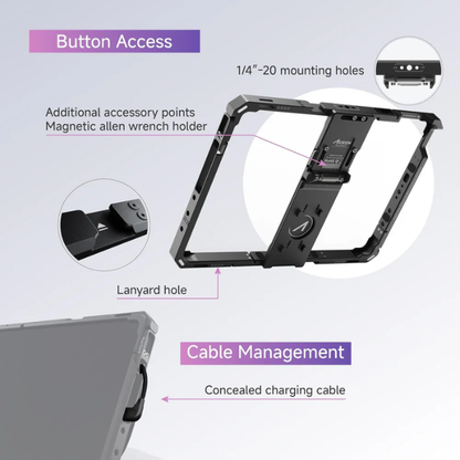 Smart iPad Production Cage for Video Monitoring