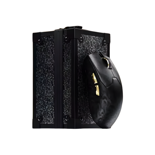 Carbon Fiber Wireless Gaming Mouse 8K Dual Sensor Black