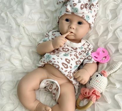 45cm Unpainted Reborn Baby Doll Silicone Chubby Girl