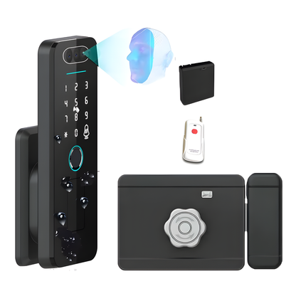Smart Door Lock 3D Face Recognition WiFi 1 Battery Remote
