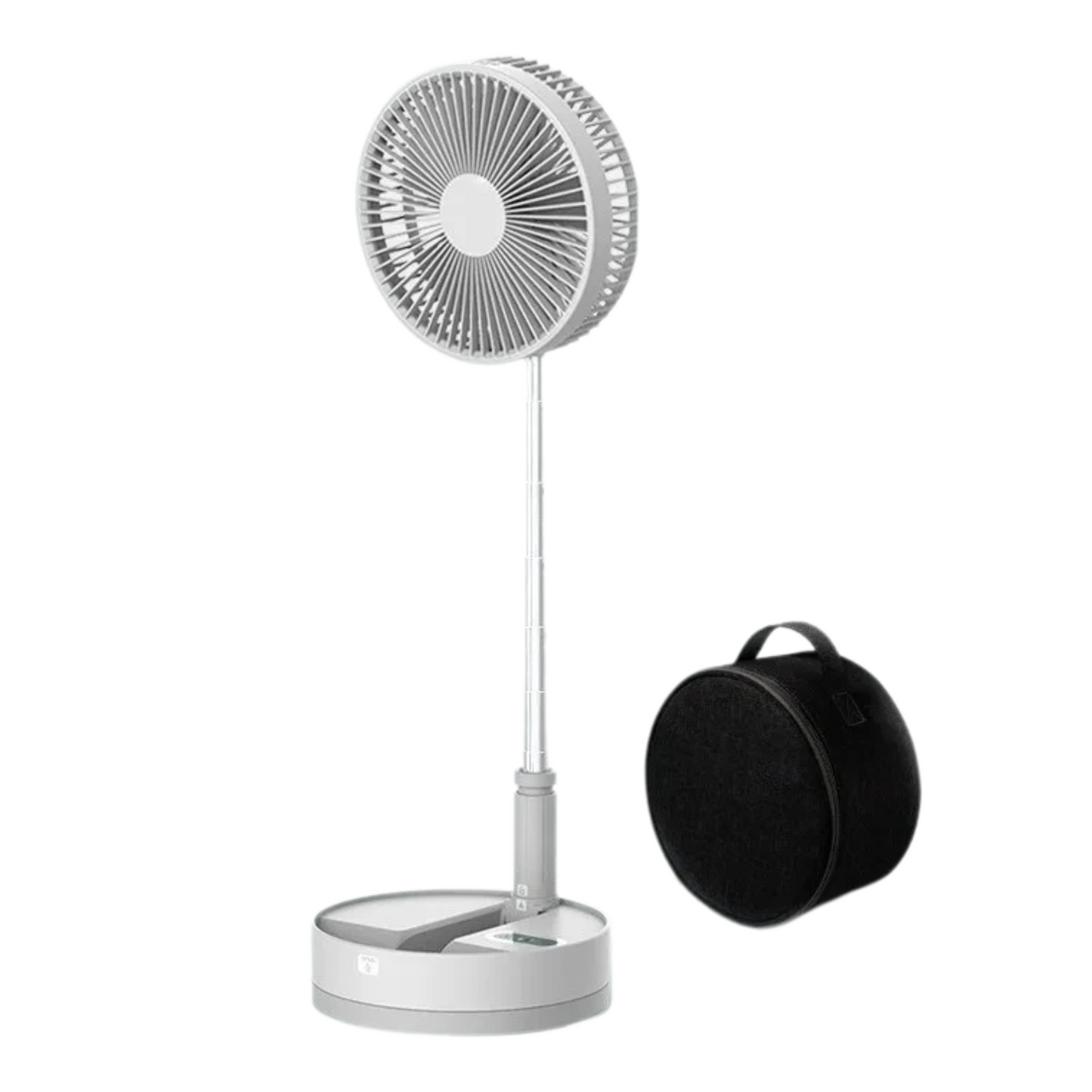 Portable Folding Fan Rechargeable with Carry Bag and Remote