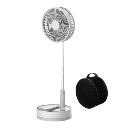 Portable Folding Fan Rechargeable with Carry Bag and Remote