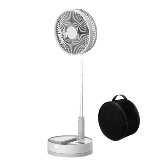 Portable Folding Fan Rechargeable with Carry Bag and Remote