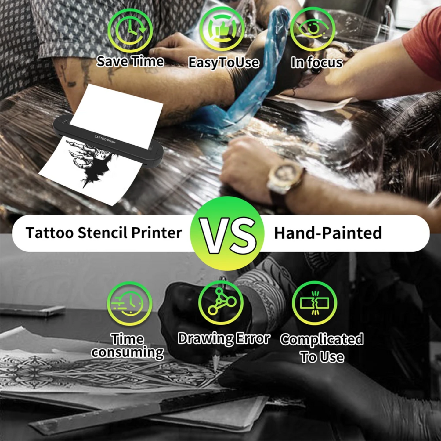 Portable Tattoo Stencil Printer Thermal Transfer Machine