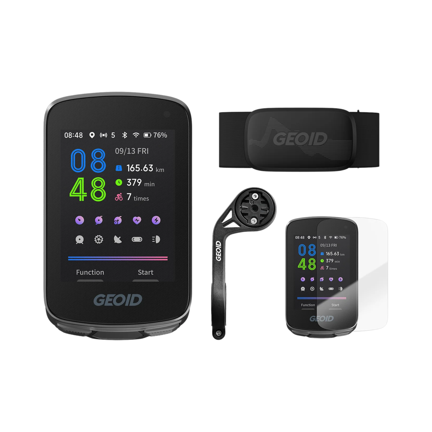 GPS Bike Computer 2.8in Color Screen Navigation Bundle