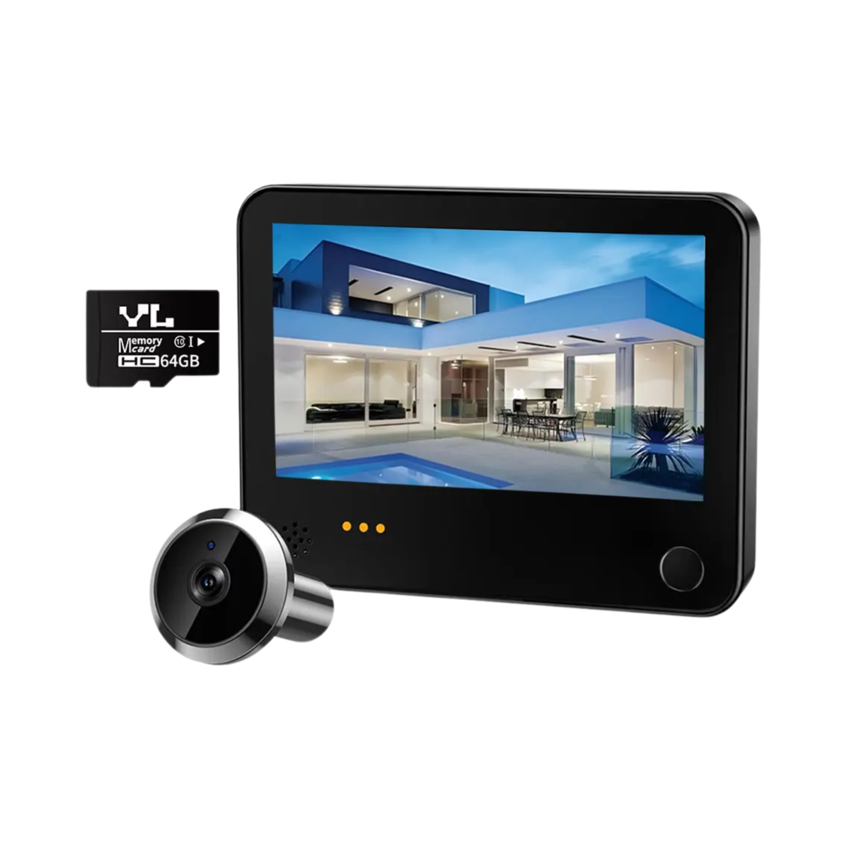 Digital Peephole Camera with 64GB Recording