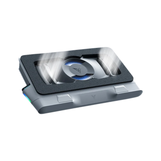 Portable Dual-Fan Laptop Cooler Stand for Gaming and Work