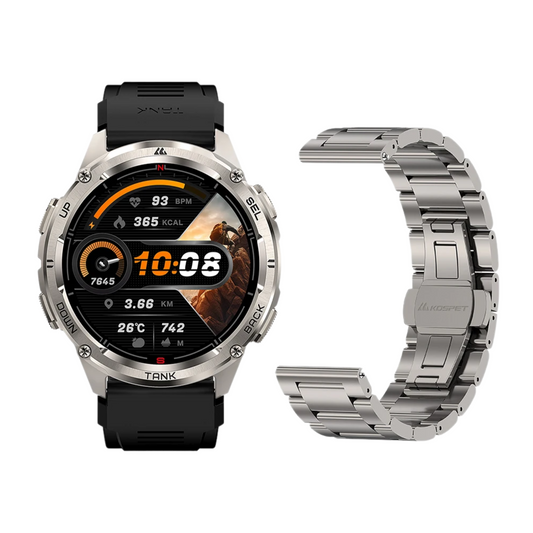 Smartwatch 5ATM Waterproof with Bonus Strap and GPS