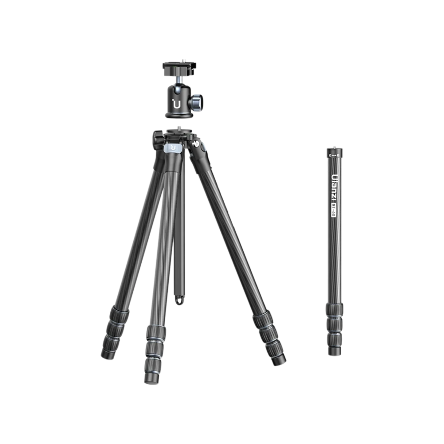 Carbon Fiber Travel Tripod with Horizontal Extension Rod