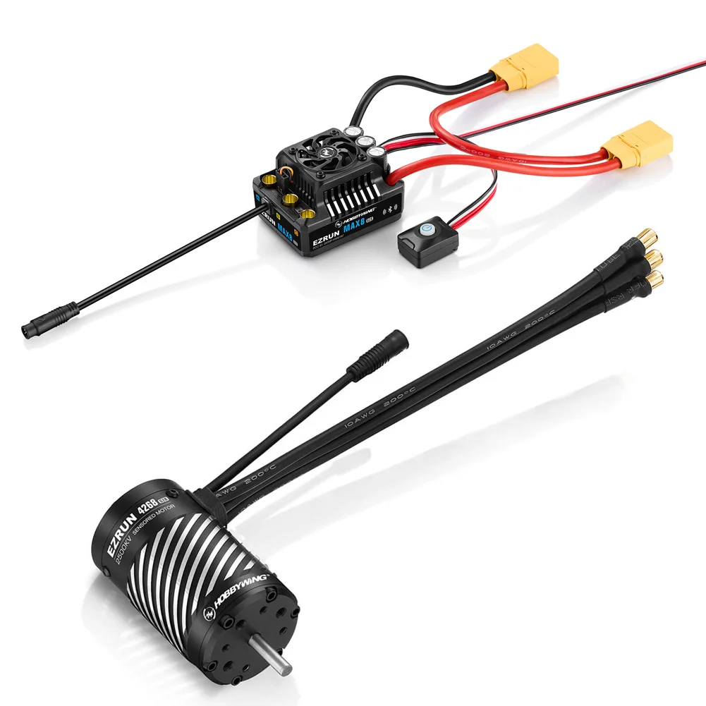 160A 3-6S Brushless ESC with 4278 Motor for RC Cars
