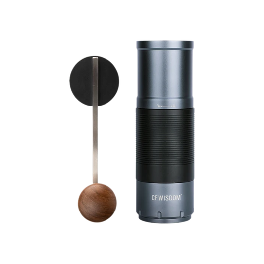 Compact Aluminum Coffee Grinder for Home or Travel