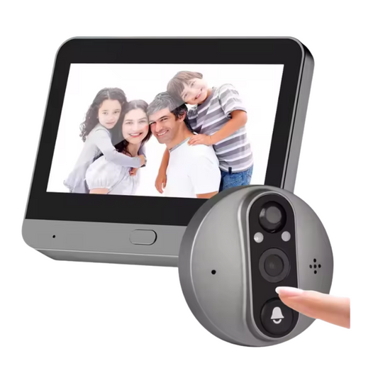 Wireless Peephole Camera 128G with Night Vision and PIR