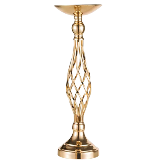 Gold 45cm Metal Vase Display for Elegant Arrangements